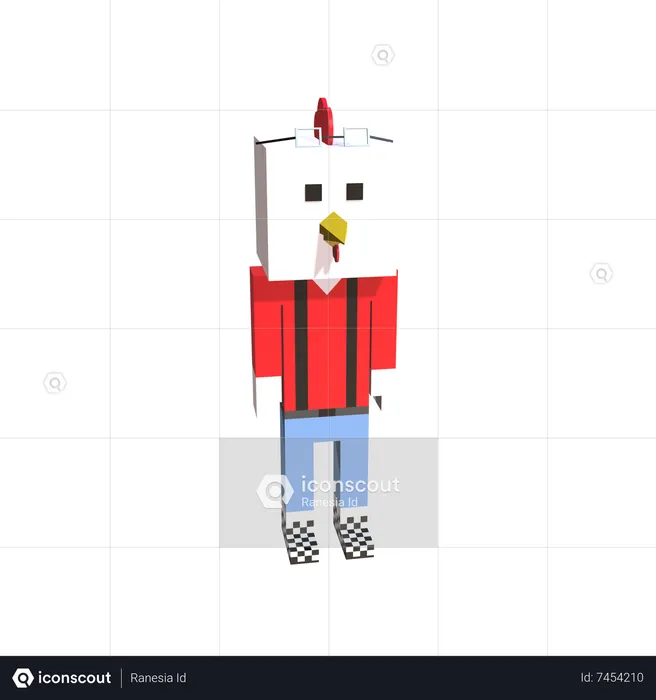 Chicken  3D Icon