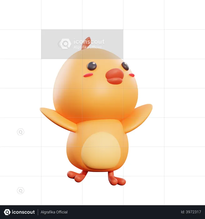 Chicken  3D Illustration