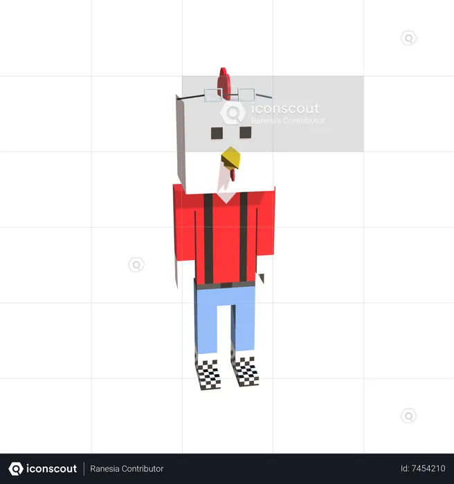 Chicken  3D Icon