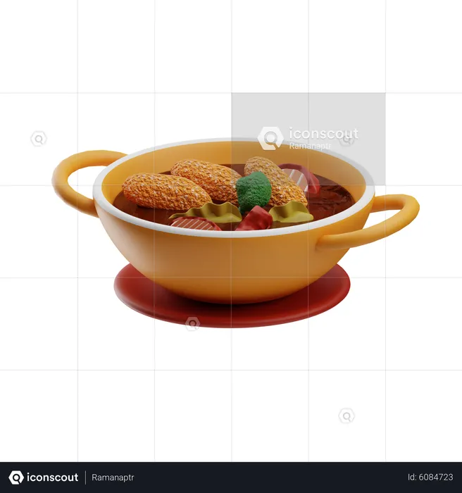Chicken Curry  3D Icon