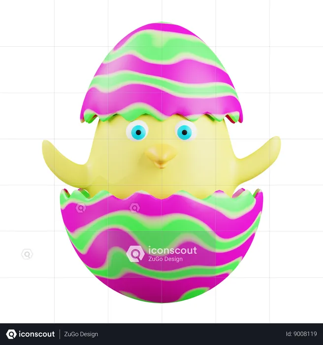 Chicken Egg  3D Icon