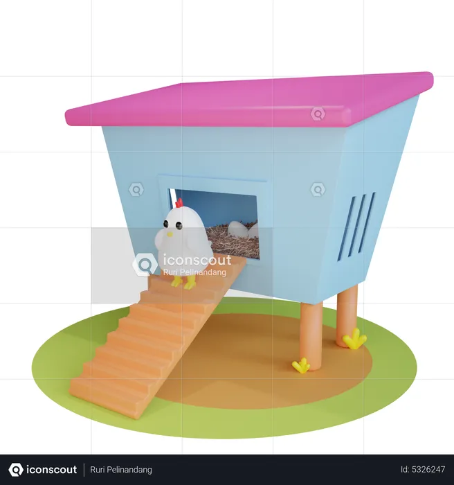 Chicken House  3D Icon