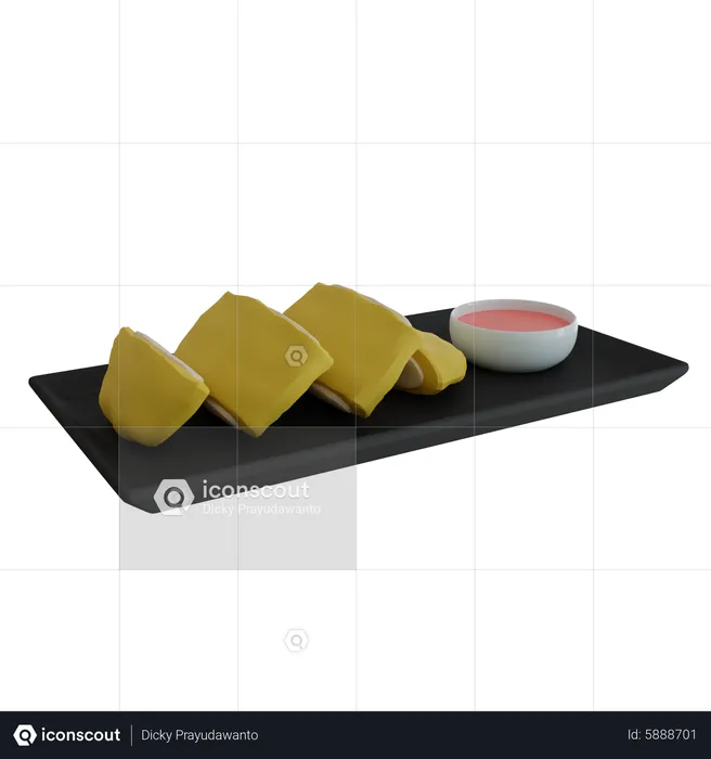 Chicken Katsu  3D Icon
