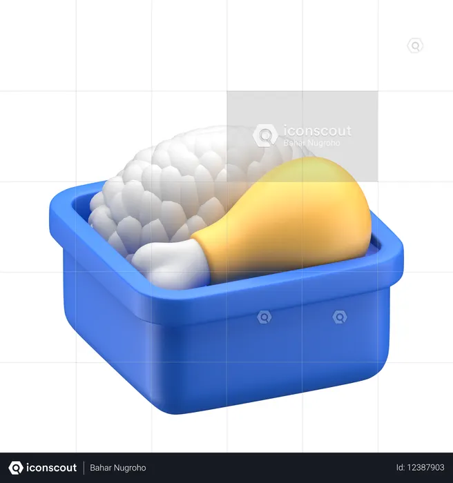 Chicken Meal  3D Icon