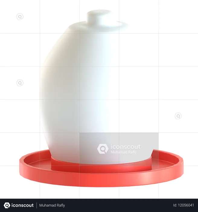 Chicken Water  3D Icon