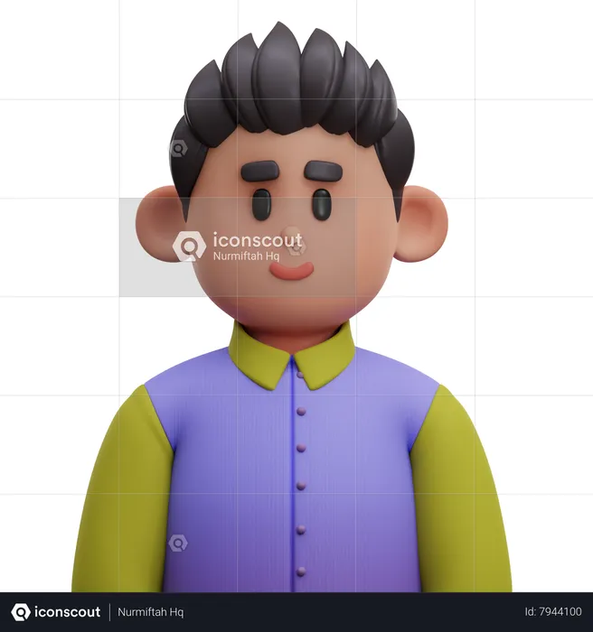 Avatar chico  3D Icon