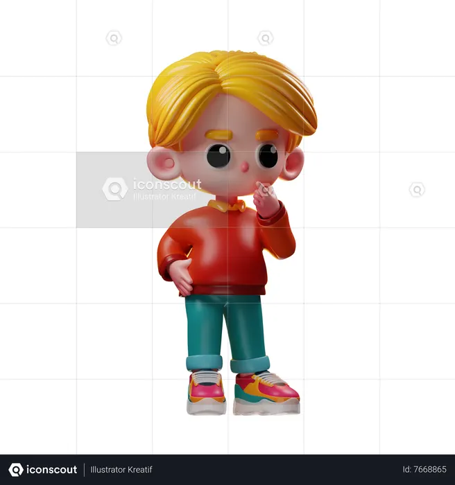 Chico muy curioso  3D Icon