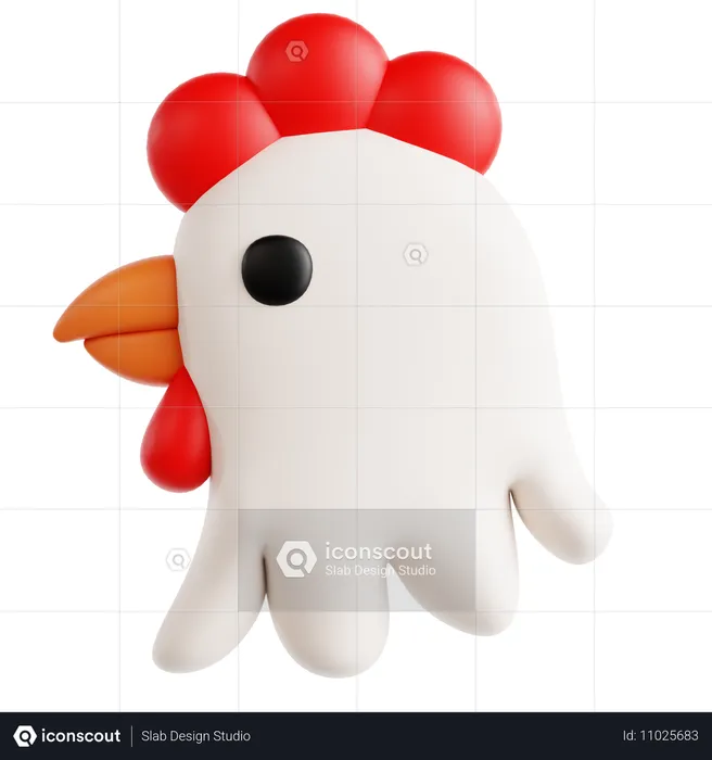 Chiken  3D Icon