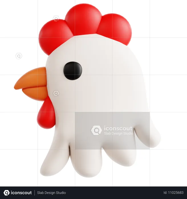 Chiken  3D Icon