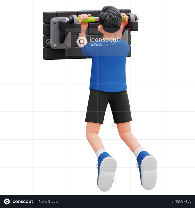 Child Holding Toy Rocket  3D Icon