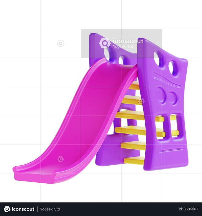 Childern Slide  3D Icon