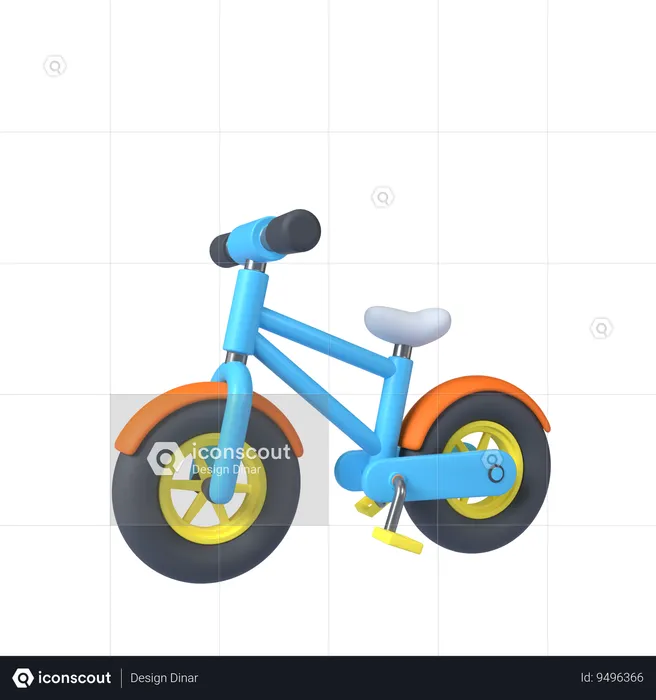 Children Bike  3D Icon