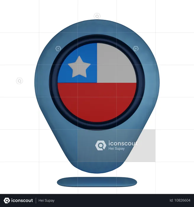 Chile  3D Icon