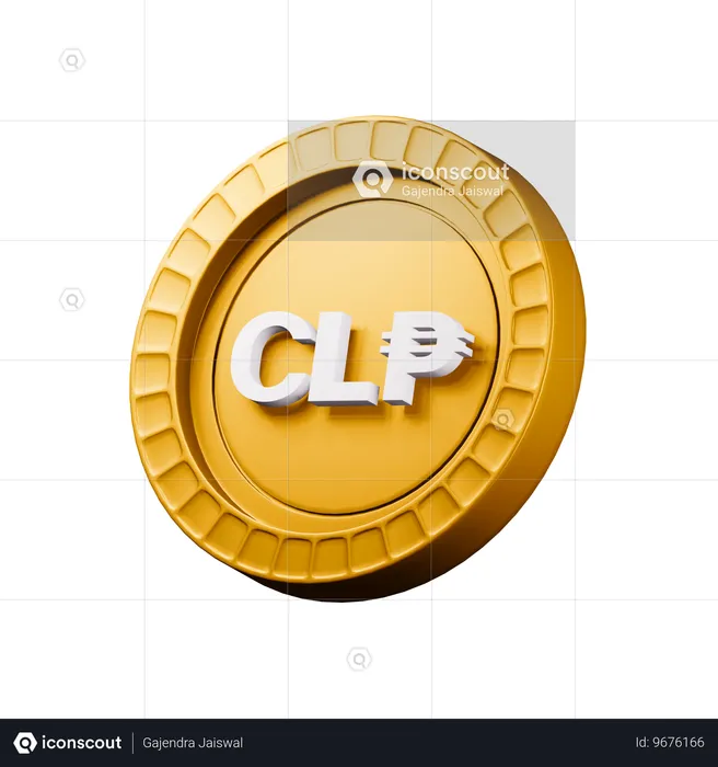 Chilean peso  3D Icon