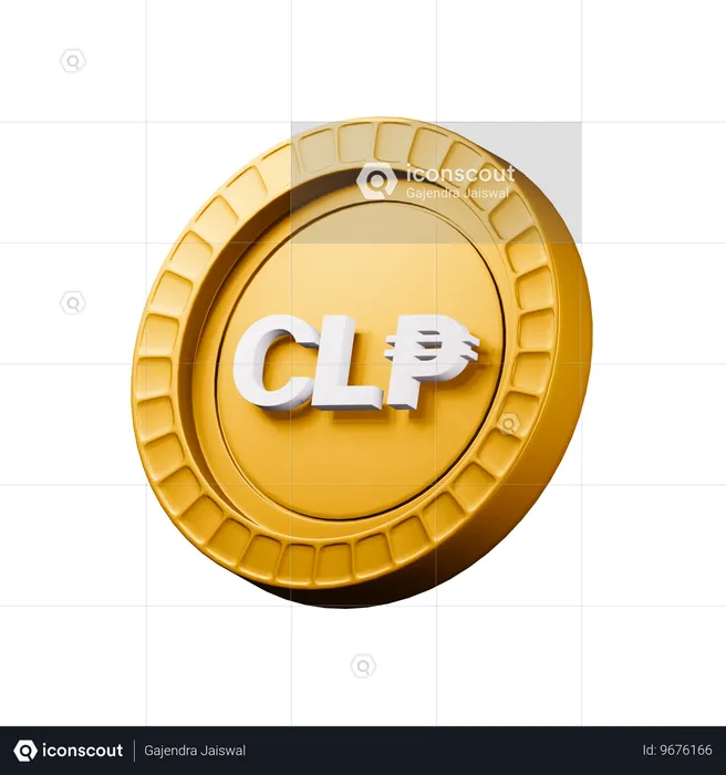 Chilenischer Peso  3D Icon