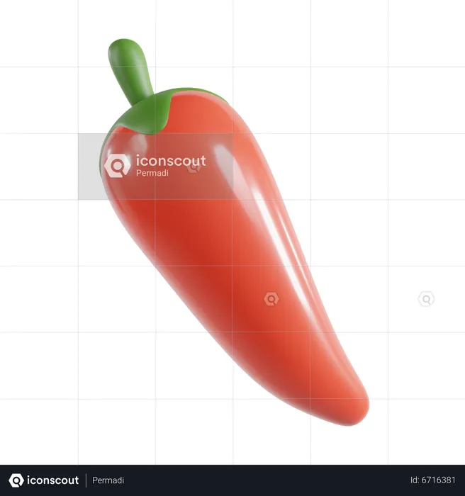 Chili  3D Icon