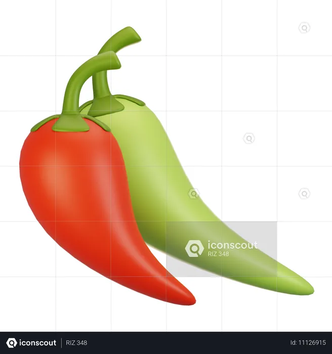 Chili  3D Icon