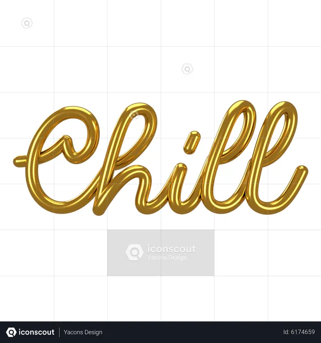 Chill Letter  3D Icon