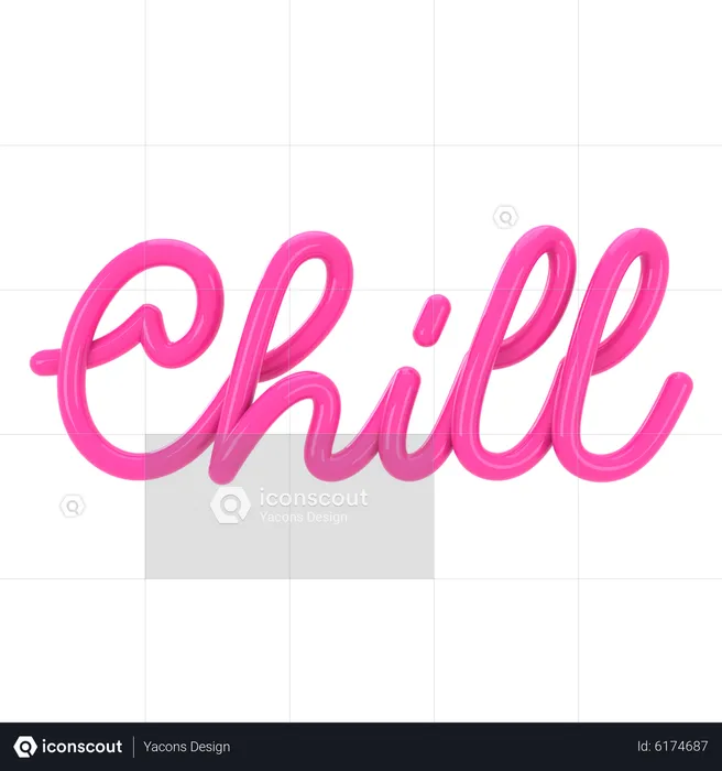 Chill Letter  3D Icon