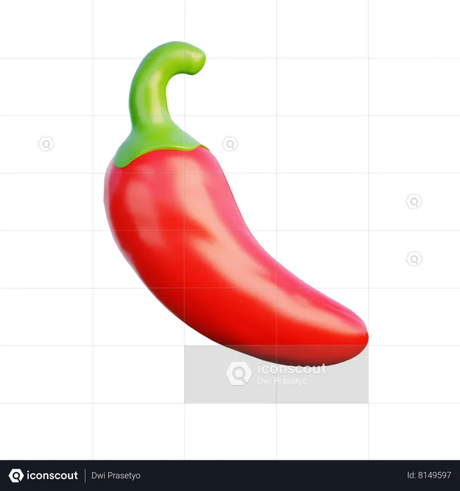 Chilli  3D Icon