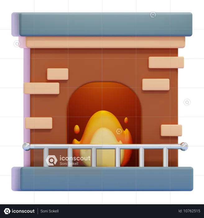 Chimenea  3D Icon