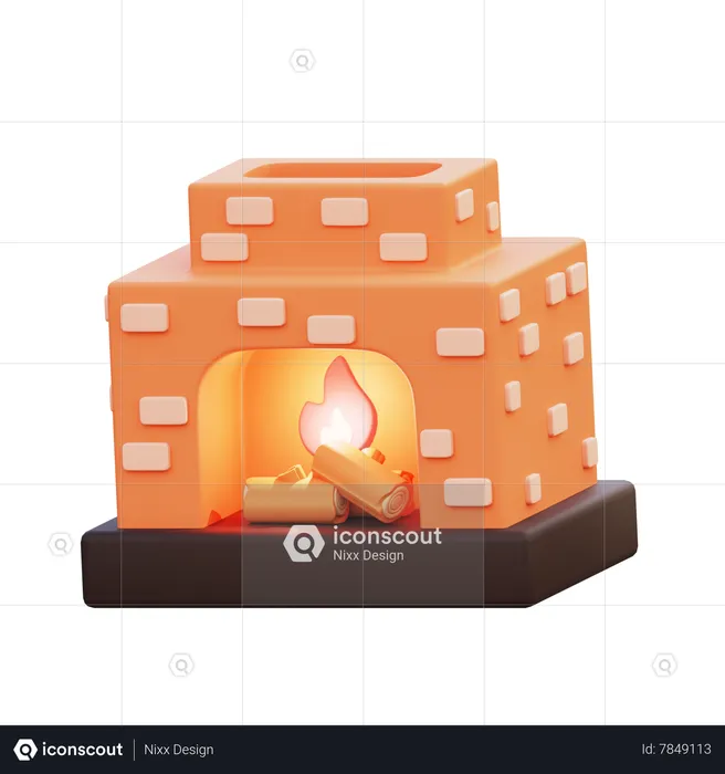 Chimenea  3D Icon