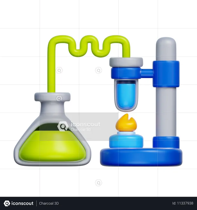 Expérience de chimie  3D Icon