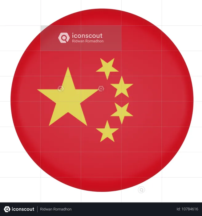 China Flag 3D Icon