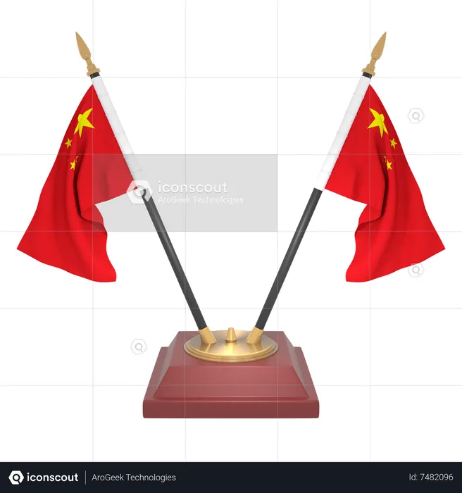 China Flag 3D Icon
