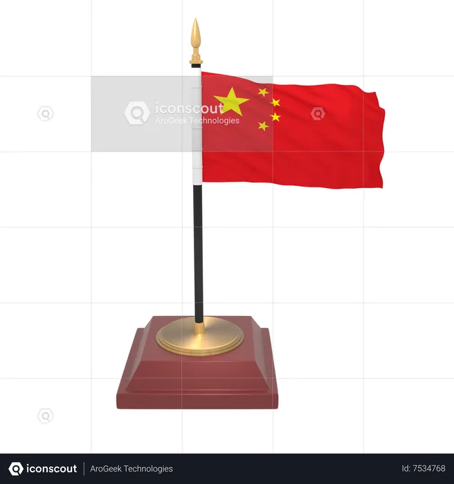 China flag Flag 3D Icon