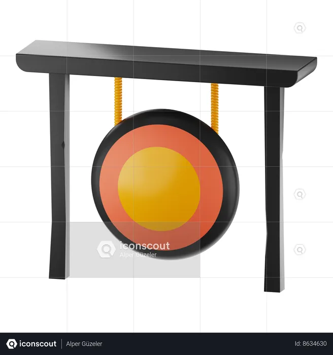 Chinese Bell  3D Icon