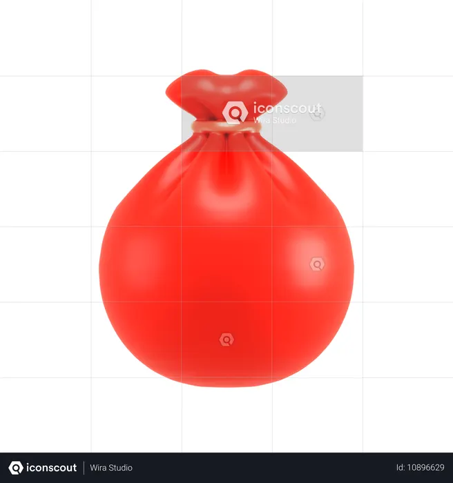 Chinese Coin Bag  3D Icon
