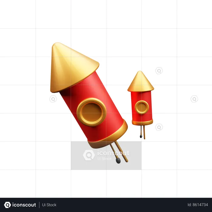 Chinese Crackers  3D Icon