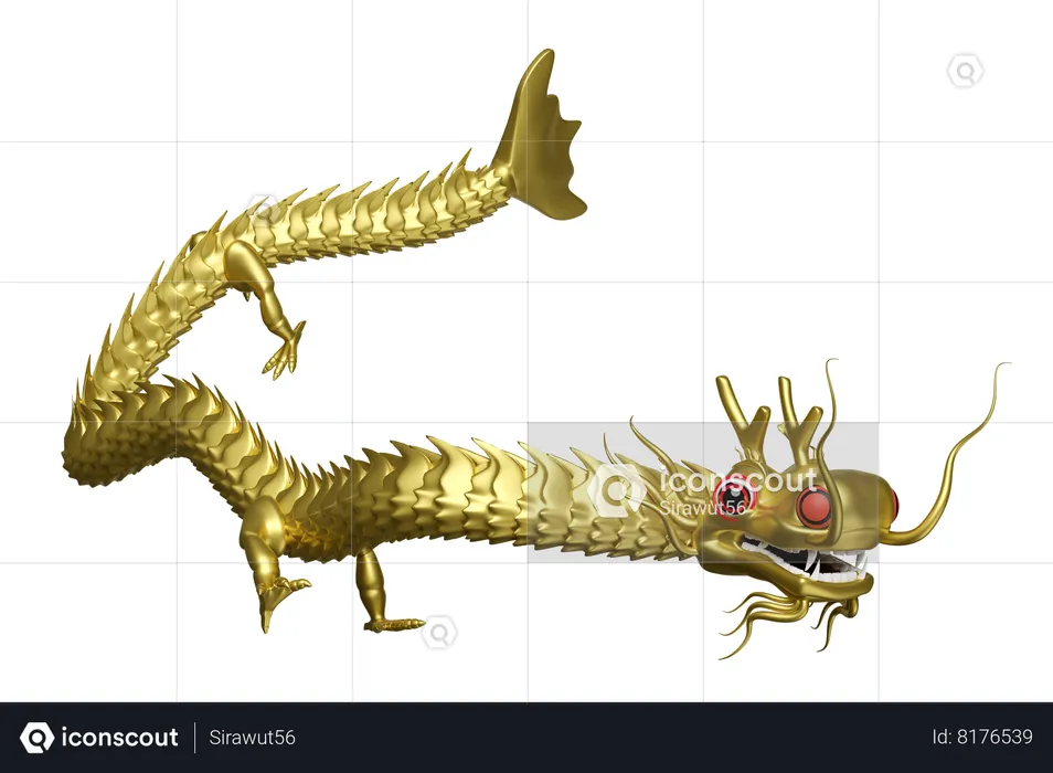 Chinese Dragon  3D Icon