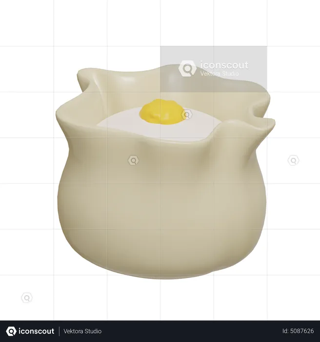 Chinese Dumpling  3D Icon