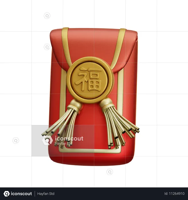Chinese Envelope  3D Icon