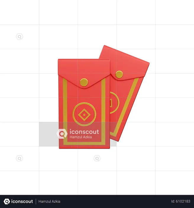 Chinese Envelope  3D Icon