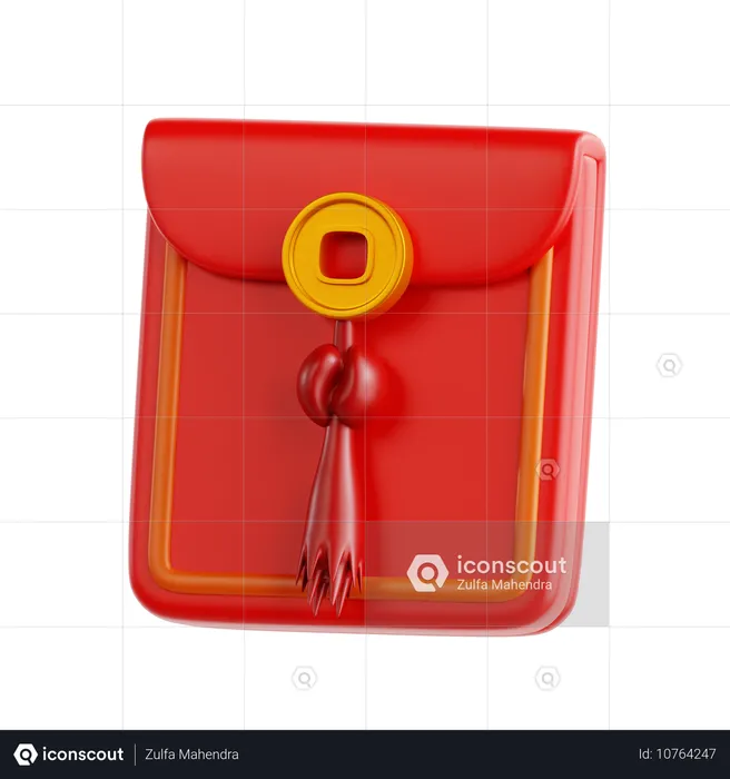 Chinese Envelope  3D Icon