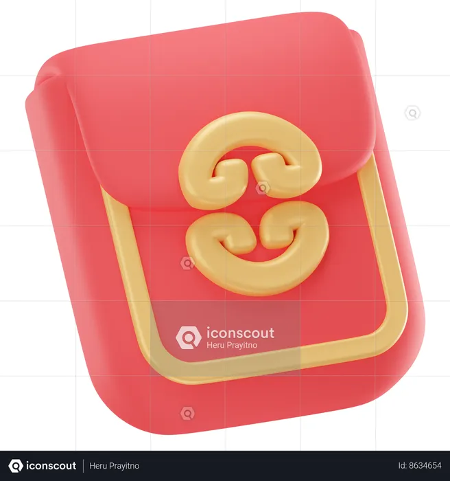 Chinese Envelope  3D Icon