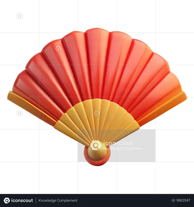 Chinese Fan  3D Icon