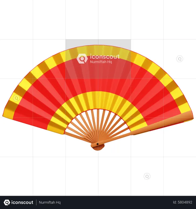 Chinese Fan  3D Icon