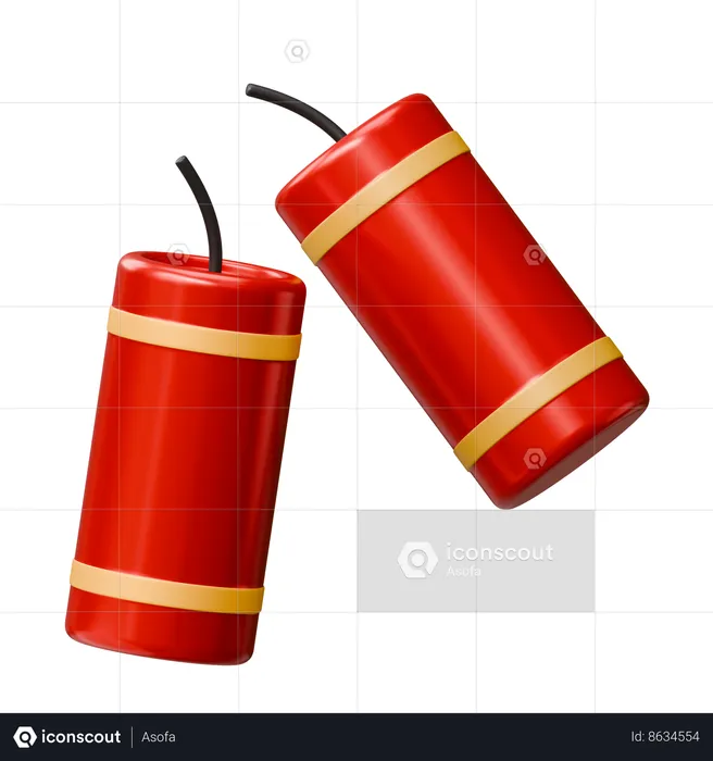 Chinese Firecracker  3D Icon