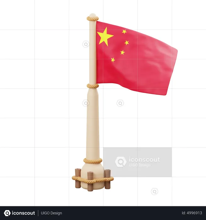 Chinese Flag  3D Icon