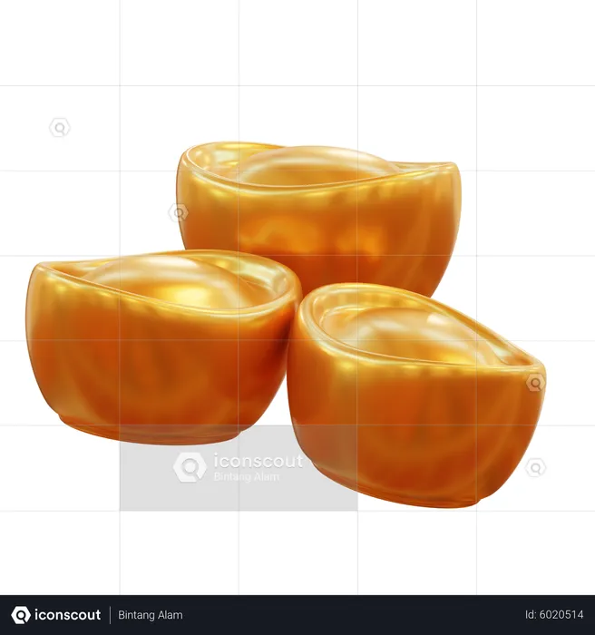 Chinese Gold  3D Icon