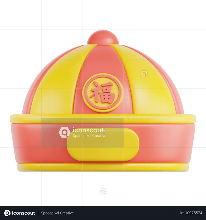 Chinese Hat  3D Icon