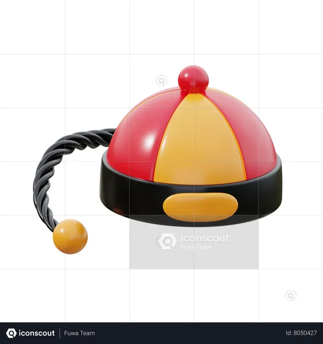 Chinese Hat  3D Icon