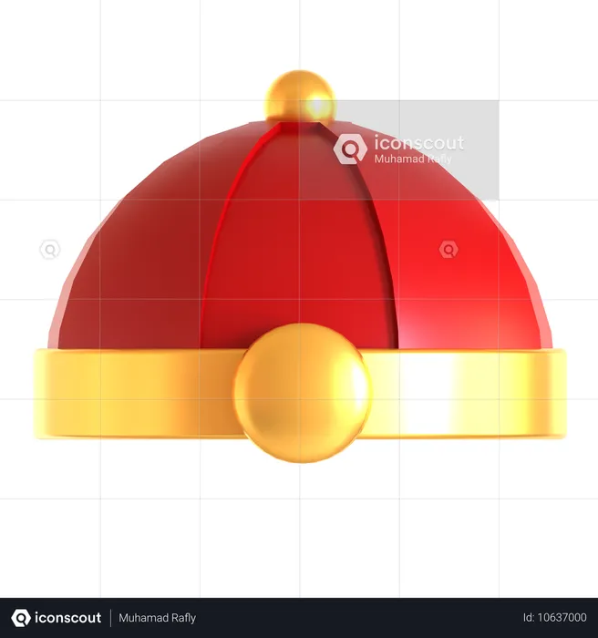 Chinese Hat  3D Icon