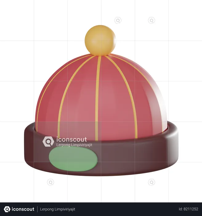Chinese Hat  3D Icon