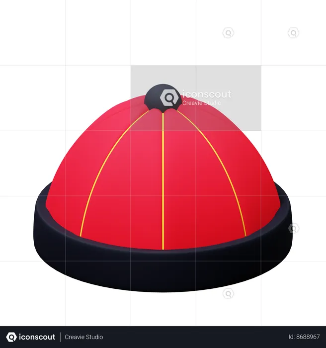 Chinese Hat  3D Icon