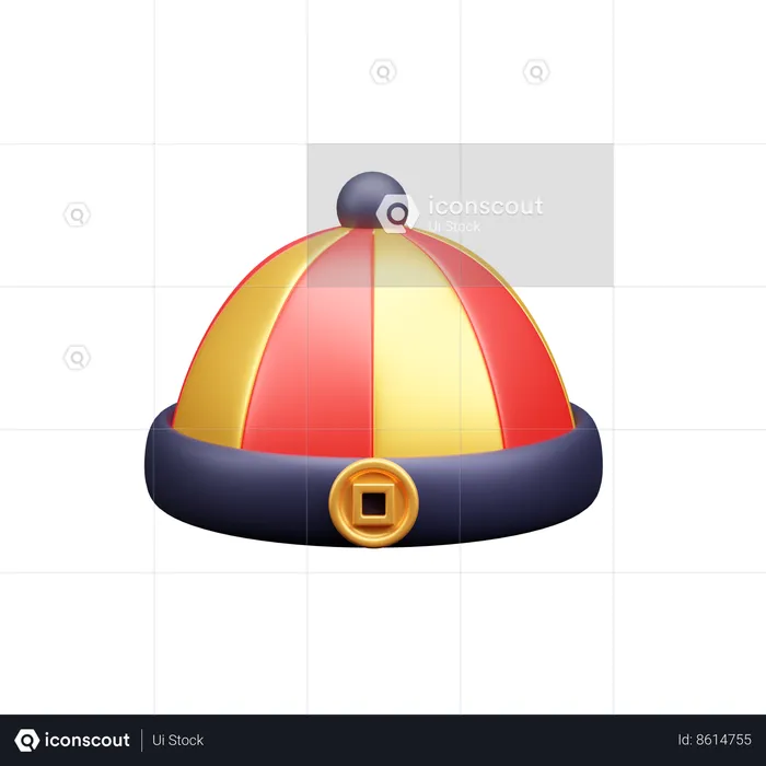 Chinese Hat  3D Icon